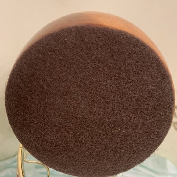 Wood and Brass Oil Lamp Base. 6.5". No Chimney. Beautifully Turned. J3 - Picture 8 of 9